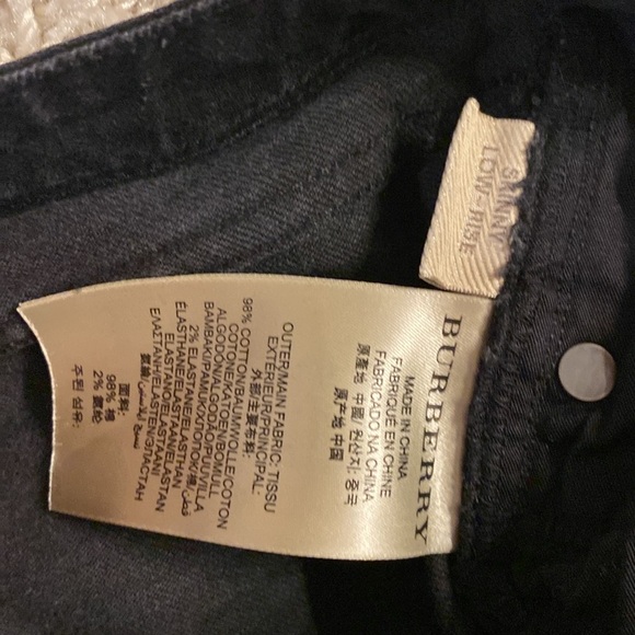 Burberry Brit Black Denim Jeans size 28 - Picture 3 of 5